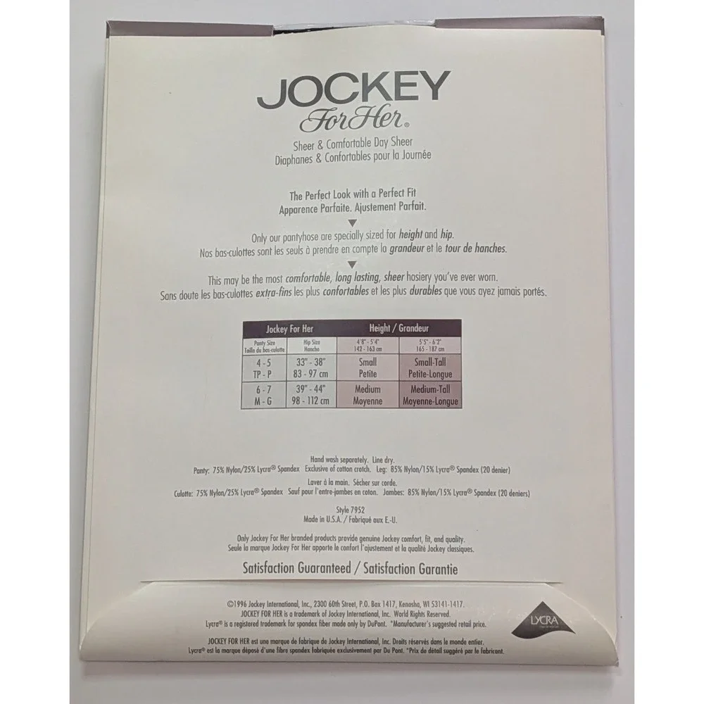 Isotoner Hanes Jockey Pantyhose Women Multi NEW Vintage 80s Hosiery Lot 3 Pairs